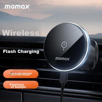 MOMAX Car Phone Holder, 15W Wireless Fast Charging Car Phone Mount, Magnetic Air Vent Navigation Stand