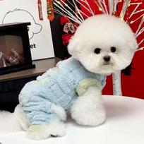 Puppy clothes spring Bichon Teddy Schnauzer small dog pet Yorkshire poodle can be pulled XS back length 20cm (recommended 1-2 pounds) gray