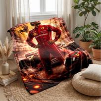 Lewis Hamilton flanelės vilnos pledas Jaukus šiltas pledas sofai, lovai, kelionėms Visų sezonų naudojimui 100x150cm
