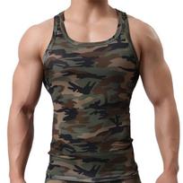 Men Tank Top Undershirt Man Sleeveless Shirt Fitness Gym Clothing Camouflage Singlet Quick Dry Bodybuilding Muscle Vest Elastic 5XL black
