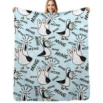 Mine Mine Mine Seagulls Throw Blanket Color Fast Cozy Throw Blanket 125cm*150cm
