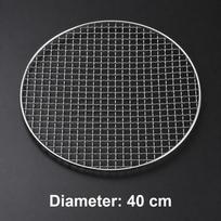 Round BBQ Grill Grate Stainless Steel Grill Mesh Heavy Duty Barbecue Net 40cm