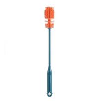 Household Cleaning Brush With Long Handle Strong Cleaning Ability Bottle Washing Brush mėlyna/oranžinė