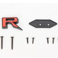 3D plastic R Logo Front Grille Emblem VOMF2 Badge Car Rear Trunk Stickers For Ford Accessories