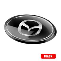 Car Aluminum Logo Side Body Fender Sticker Trunk Decoration For Mazda 2 3 5 6 7 Axela Atenza Speed 6 CX3 CX4 CX5 CX7 CX8 CX9 MS black