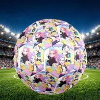 KPop Demon Hunters Print Size 5 Soccer Ball, PU Wear Resistant Football for Match Training and Daily Practice, Birthday Gift for Soccer Fans Size 5 white