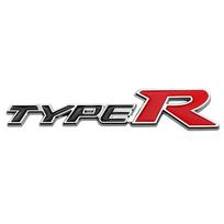 3D Metal Type R Logo Front Grill Badge Rear Trunk Emblem Sticker Decals For Honda Civic TYPER CRV HRV Accord Fit Car g76 Accessories