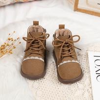 Youth style shoes Girls Winter Martin Boots Kids Short Ankle PU Leather Side Zip Sole Toddlers Children Select insole length foot length 1 cm kupranugaris