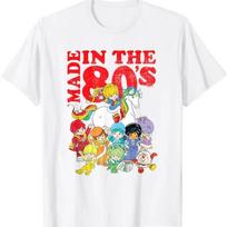 Made In The 80s Distressed Group Shot T Shirt 2XL red