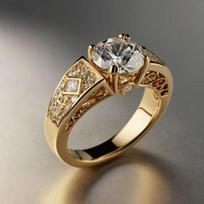 European, American, Japanese, and Korean fashion styles: fully diamond-studded, gold-plated rings – luxurious, fashionable, and unique 13No. gray