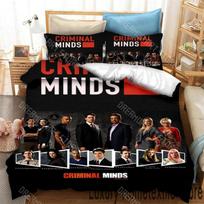 3D Printed Criminal Minds Bedding Set for Boys Girls Duvet Cover Pillowcase Twin Queen King Full Single Double Sizes EU Single 135*200cm/53x79in 3pcs white