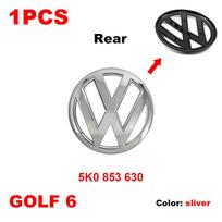 5K0853601C 5K0853630 Volkswagen 135mm Car Front Grille Badge 110mm Rear Trunk Emblem Lid Logo Accessorie For VW Golf 6 et5  2009-2013 gray