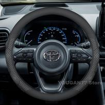 Odinis automobilio vairo užvalkalas Toyota Yaris JGNMB6 Cross 2020-2025 m. Neslystantis automobilio vairas Toyota Yaris Cross Priedai black