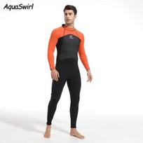 Mens 3mm Fullsuit Wetsuit Surfing Diving Snorkeling Winter Swimming UV Protection Quick Dry Thermal Large oranžinė