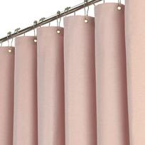 Atsparus vandeniui Dušo Imitacijos Užuolaida Lino 235g Poliesterio Storas Vienspalvis Idealiai Tinka Vonios Kambario Pertvaroms Pink,120cm x 180cm