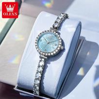 OLEVS 5889 New Full Woman Watch Fashion Luxury Bracelet Wristwatch Women Quartz Ladies Watches Xmas Gifts gray