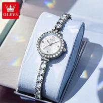 OLEVS 5889 New Full Woman Watch Fashion Luxury Bracelet Wristwatch Women Quartz Ladies Watches Xmas Gifts gray
