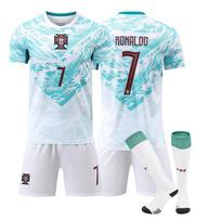 Paaugliams Vaikams Suaugusiems Individualus Vardas Futbolo Apranga 2026 FIFA Pasaulio Taurė Portugalija Išvykos #7 RONALDO Sportinio Treniruotės Džersio Rinkinys su Kojinėmis 20 white