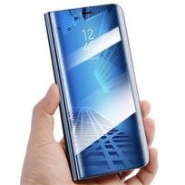 Skaidrus veidrodinis apverčiamas dėklas, skirtas Samsung Galaxy A54 A53 A14 A04S S21 S22 S23 Ultra Plus Xiaomi Redmi Note 11 iPhone 14 13 12 Pro Max odinis dangtelis For Samsung Galaxy A54 5G mėlyna