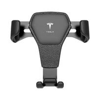 Gravity Car Badge Phone Holder Bracket Air Clip Mount Stand Accessories For Tesla Model 3 Model X S 2016-2023  Model Y Decals TM3 TMX juoda