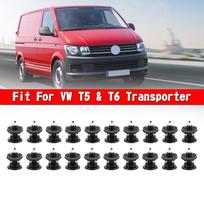 20X Vidaus durų skydelio kortelės apdailos spaustukas 7L6868243 VW T5 Transporter 2003 m. red