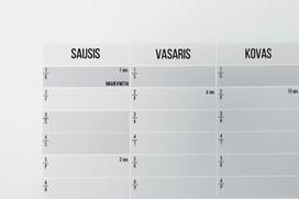 A1 sieninis 2027 metų kalendorius-planuoklis