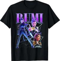 Kpop Demon Hunters Rumi Showcase Y2K Style Poster T-Shirt XL blue