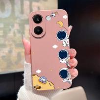 Dėklas Poco X8Pro X8ProMax, Mielas astronautas Avokadas, Atsparus kritimui, Kameros apsauga, Korpusas Xiaomi Poco X8 Pro Max, Apvalkalas Xiaomi Poco X8ProMax gray