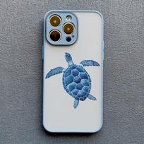 Šaunus vandenyno vėžliuko dėklas telefonui iPhone 17 16 11 12 13 Pro Max Mini 15 14 Pro Max 16 15 Plus X XR Jūros mėlynos spalvos vėžliuko dizaino dangteliai for iphone14 plus