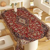 Vintage Persian Rectangle Tablecloths Printed Table Cloth for Farmhouse Holiday Wedding Party Dining Table Decor 150x240cm