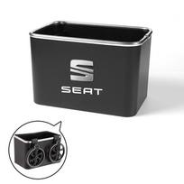 Hot New Car tissue box Car storage rack multi-functional water cup rack For SEAT Ibiza Leon Arona Ateca Tarraco Alhambra Cupra black