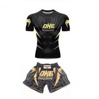 Milk Silk Muay Thai Shorts Training Set Men Women Boxing MMA Sanda Combat Sports Gear Kids L Recommended Height 110cm