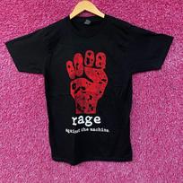 Rage Against The Machine Red Fist Graphic T-Shirt Small XXXXL pink