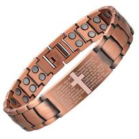 Raudono vario magnetinio akmens apyrankė kryžiaus formos vyriškas bangle pilna magnetinė apyrankė papuošalų dovana Style 2 beige