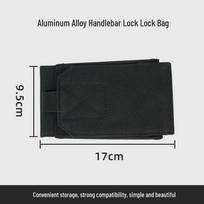Waterproof Anti-theft Handlebar Lock for Electric Vehicles & Motorcycles - Aluminum Alloy, Portable, Anti-pry Design. black