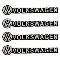 Car Audio Decorate 3D Aluminum Emblem Badge Sticker Decal HGSA8 Accessories For Volkswagen VW R GTI Golf Beetle Polo Passat b6 Tiguan black