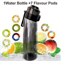 Sports Air Water Bottle BPA Free Drinking Bottles 650ML Fruit Fragrance Water Cup with 7 Flavour Pods Outdoor Tableware juoda