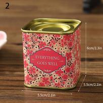 Tea Caddy Box Containers Candle Cans Coffee Candy Snacks Small Tin Mini Portable Storage Boxes Sealed Jars Packaging Teaware 2 beige