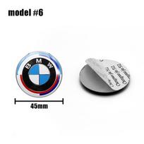 45mm 47mm Automobilio vairo apdailos ženklelis Lipdukas Logotipas Aksesuarai BMW E46 E90 E60 F30 F10 E39 E36 E87 F20 E90 E70 w14 gray