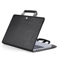 MacBook Pro Air 13 14 16 colių apsauginis dėklas PU odinė nešiojamojo kompiuterio krepšys Vyrams Moterims Studentams Biurui Kelionėms 13 juoda