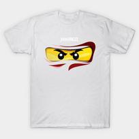Azijietiškas dydis Vyriškas Juodas Spausdintas Marškinėlis Ninjago Akys Raudonas Ninja Fanart Fanmade Be Iškirpimo Šilumos Perdavimo Spaudas Medvilninis Marškinėlis L yellow