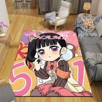 Custom 1Pc Nezuko Kamado'S Journey Rug Office Carpet Indoor Outdoor Entrance Doormat Nonslip Soft And Comfortable Living Room D291529 70cmx100cm white