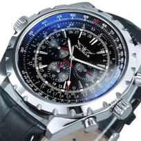 JARAGAR 212 Naujas vyriškas automatinis mechaninis laikrodis Madingas verslo prabangus kalendorius savaitė Vyriškas aukščiausios kokybės laikrodis dovana Reloj Hombre black