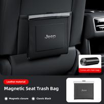 Collapsible Car Trash Bag Auto Backseat Garbage Can Valve Caps For Jeep Wrangler JL JK Renegade Grand Compass Gladiator Patriot