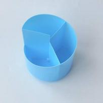 Simple Pen Holder Storage Box, Rotating Brush Holder Pen Case, Student Desktop, Office Desktop, Makeup Brush Storage mėlyna