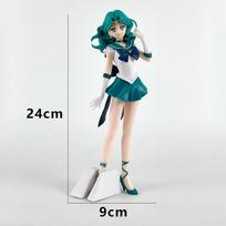 23cm Anime Jūreivė Mėnulis Meiou Setsuna figūrėlė GLITTER&GLAMOURS Kaiou Michiru Tenoh Haruka Tomoe aru Veiksmo figūrėlė Žaislas Dovana No box black