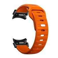 Silikoninis dirželis, skirtas Samsung Galaxy Watch 6 5 4 40mm 44mm 5Pro 45mm be tarpų, skirtas Galaxy Watch 6 Classic 43 47mm 42 46mm Correa Watch 6 5 4 orange