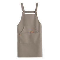 Adjustable Kitchen Cooking Apron Stain-proof Catering Work Clothes  for Home Kitchen pilka