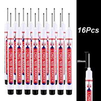 4-100Pcs 20mm Deep Hole Long Nib Head Marker For Metal Perforating Pen Waterproof Bathroom Woodworking Decor Multi-Purpose Tool