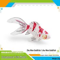 Ornamental Fish Model: Red-crowned Crane & Skygazer Dragon with Water-bubble Eye Shubunkin Goldfish Koi white